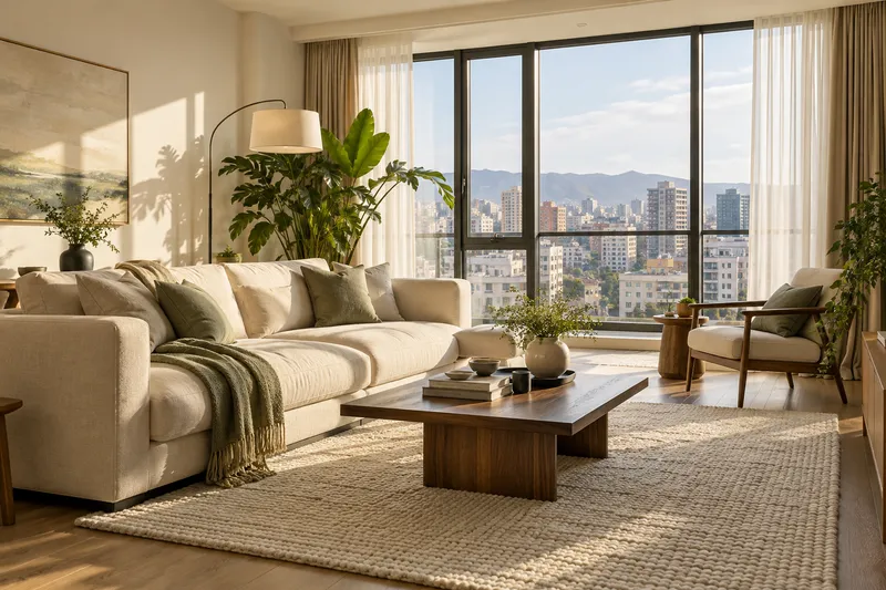 Illustrative interior for The Riverlight Residence